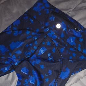 Blue Floral Leggings Lululemon Nwot
